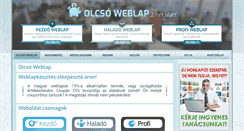 Desktop Screenshot of olcsoweblap.org